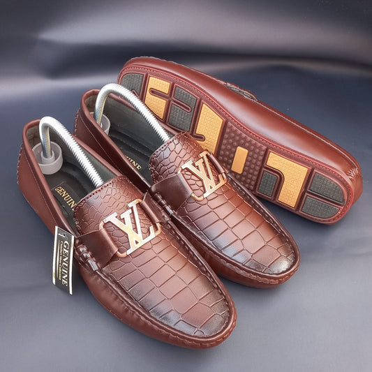 LV-Pocket Loafers Brown