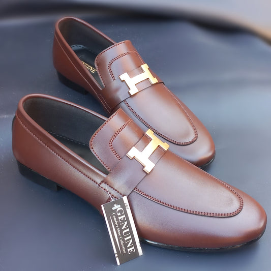 AB1 H-Buckle Formal Shoes Brown